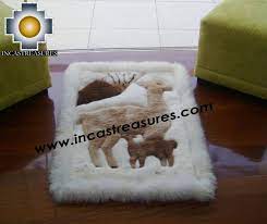 baby alpaca geometric fur rugs vicugna