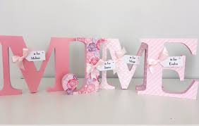 Handcrafted Nursery Letters Children
