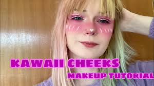 kawaii cheeks makeup tutorial with