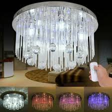 Luxury Round Led Crystal Ceiling Light