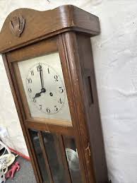 Antique Wooden Wall Clock With Pendulum