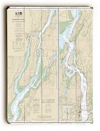 Me Kennebec River Bath To Courthouse Point Me Nautical Chart Sign