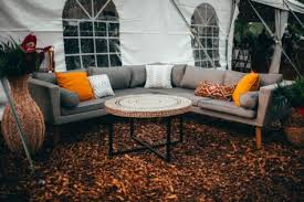 can garden furniture cushions be left
