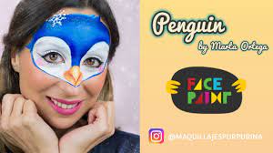 penguin face paint design by marta