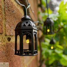 solar moroccan lantern string lights