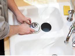 a garbage disposal with standing water