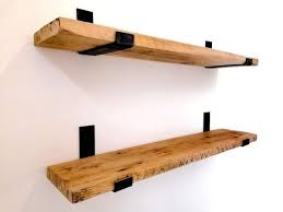 Reclaimed Wood Wall Shelf With Lipped