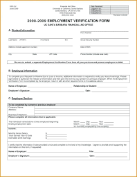 Prior Employment Verification Form Template Previous Templates For