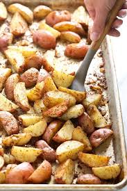 crispy roasted red potatoes with yummy