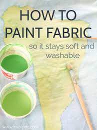 how to paint fabric for beautiful diy