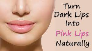 turn dark lips into pink lips naturally