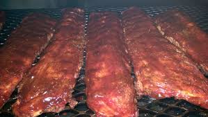 smoked ribs w carolina bbq sauce