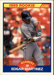 Click on the image for a larger photo and more info. 1989 Score 637 Edgar Martinez Nm Mt