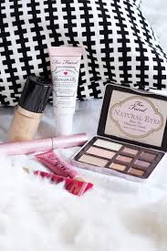 too faced cosmetics haul and first