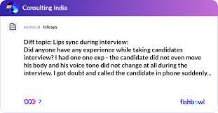 diff topic lips sync during interview