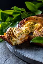 Christmas bread wreath recipe / they're fun to make and eat. Christmas Bread Wreath With Pesto Quite Good Food