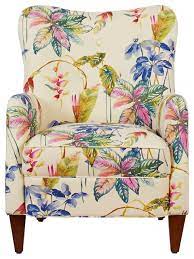 Thin track arms and a low back are supported by a solid pine wood frame to create a sturdy seat. Paradise Upholstered Armchair Tropical Floral Beige Tropical Armchairs And Accent Chairs By Jennifer Taylor Home Houzz
