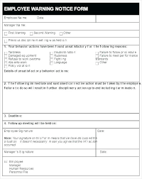 Disciplinary Action Form Employee Write Up Sample Pdf Plate