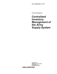 Maybe you would like to learn more about one of these? Centralized Inventory Management Of The Army Supply System