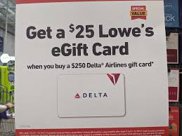 250 delta gift card