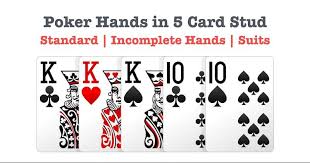 If you want to brush up on the rules of a specific poker game, click one of the buttons above. 5 Card Stud Rules Poker Hands In 5 Card Stud