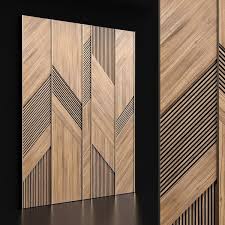 Modelo 3d Wooden Panels With Planks