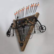 Barn Wood Bow Arrow Rack For Archery