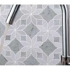 Fam sticktiles peel and stick tile backsplash for kitchen/bath, stick on tile. Byzantin Mosaic Ice Flower 3 X 3 Marble Mosaic Tile Reviews Wayfair