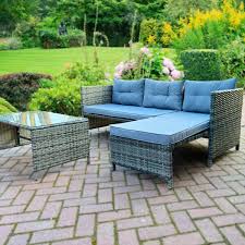 Rattan Garden Furniture Sofa Lounger