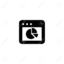 Online Finance Icon Web Page Sign Web Chart Symbol