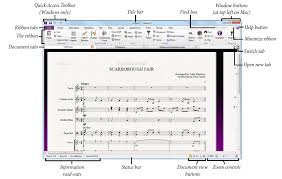 Working With The Ribbon Menu In Sibelius 7