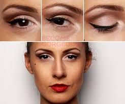 pin up eye makeup steps