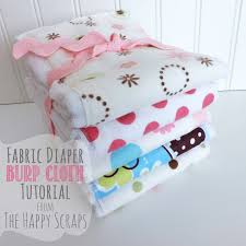cloth diaper to burp cloth tutorial