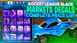 rocket league black market decals