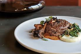 peppercorn crusted filet mignon with