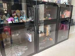 ikea besta display cabinets with led