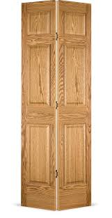 Unfinished Oak Wood Bifold Door