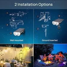 16 Led Rgbw Dusk To Dawn Solar Outdoor Lights Waterproof 2 Pack Linkind Smart Home Security System Professional Led Lights