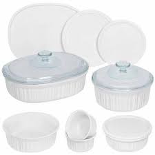 Corningware French White 12 Piece Round And Oval Bakeware Set Walmart Com