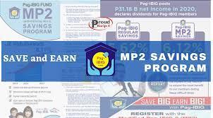 save and earn from pag ibig mp2