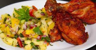 Fabulous Fridays Bbq Chicken Tandoori Chicken With Pineapple Salad  gambar png