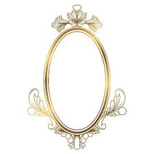oval golden frame png vector psd and