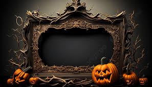 3d halloween picture frame wallpaper