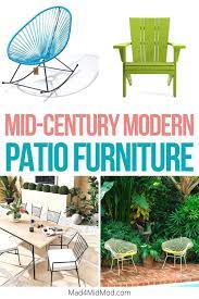 Mid Century Modern Patio Furniture