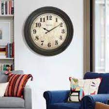 Westclox 20 Inch Decorative Wall Clock With Bronze Case