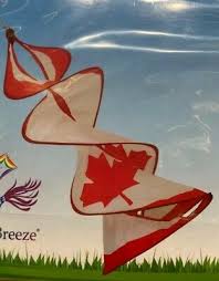 Canadian Flag Duet Spinner Hanging Wind