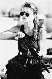 It's been 27 years now since hamilton last played the character in terminator 2: Amazon Com Erthstore 11x17 Inch Wall Poster Of Linda Hamilton As Sarah Connor In Sunglasses Loading Rifle Terminator 2 Posters Prints