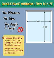 Single Pane Window Trim To Size Service