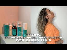 i tried moroccanoil curly hair range on