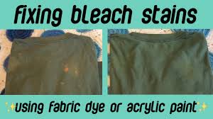 how to fix bleach stains by spot dyeing